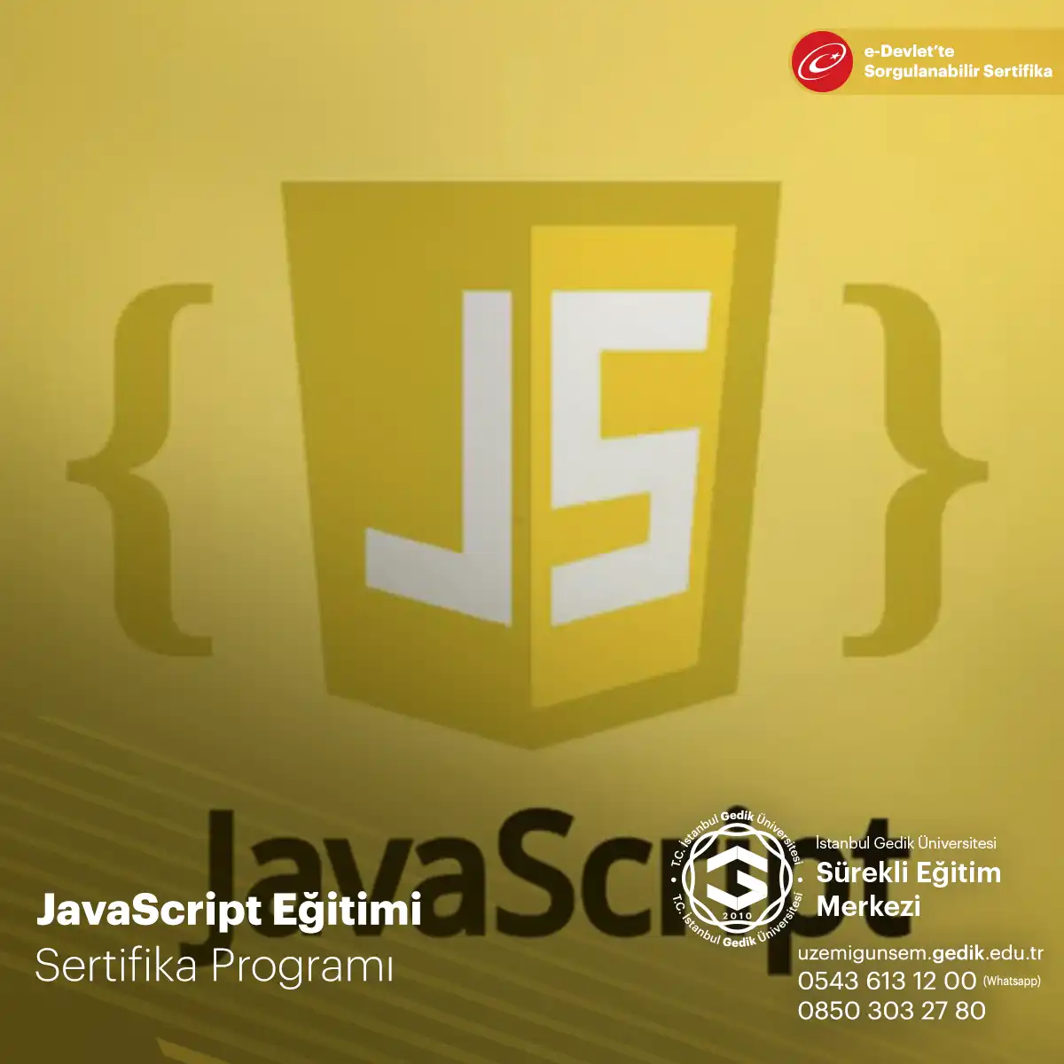 JavaScript Eğitimi Sertifika Programı